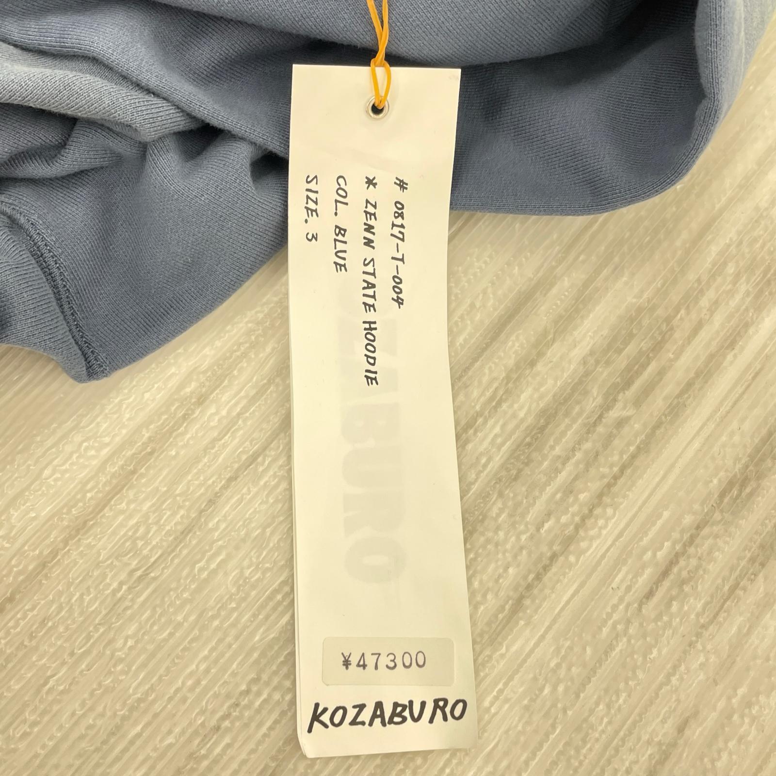パーカー KOZABURO ゼンフーディ 3 ブルー