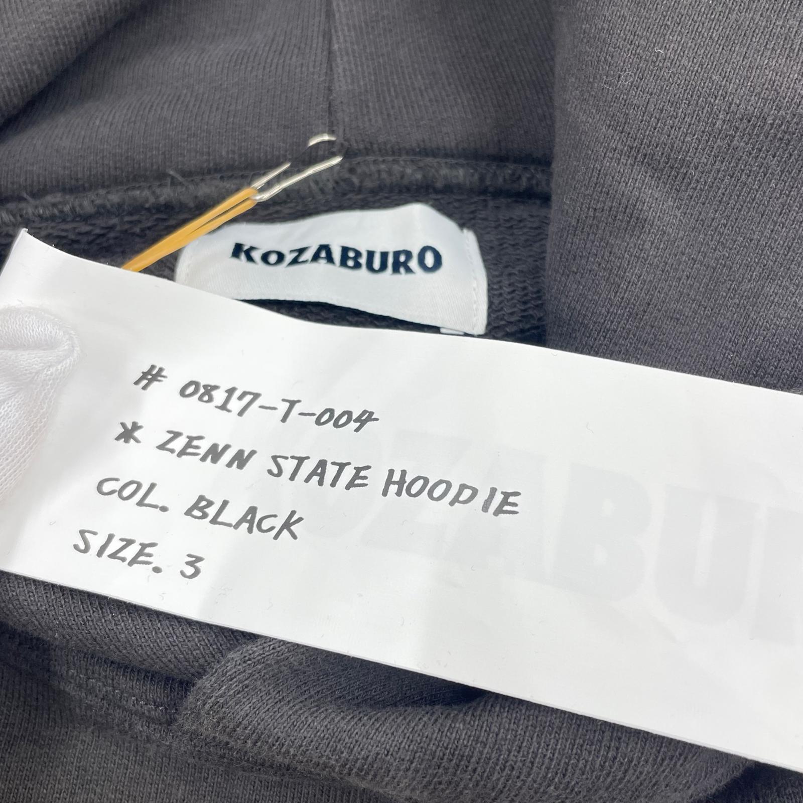 パーカー KOZABURO ZENN STATE HOODIE (3) 0817-T-004 3 ブラウン