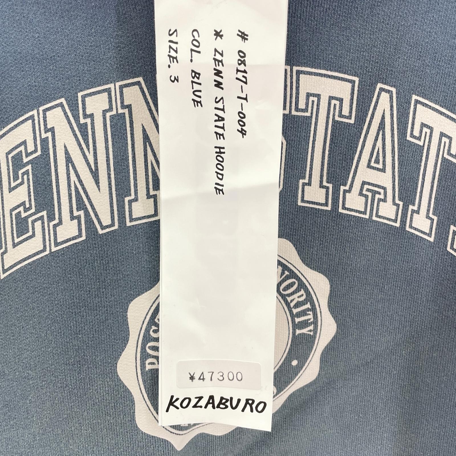 パーカー ZENN STATE HOODIE 3 ブルー