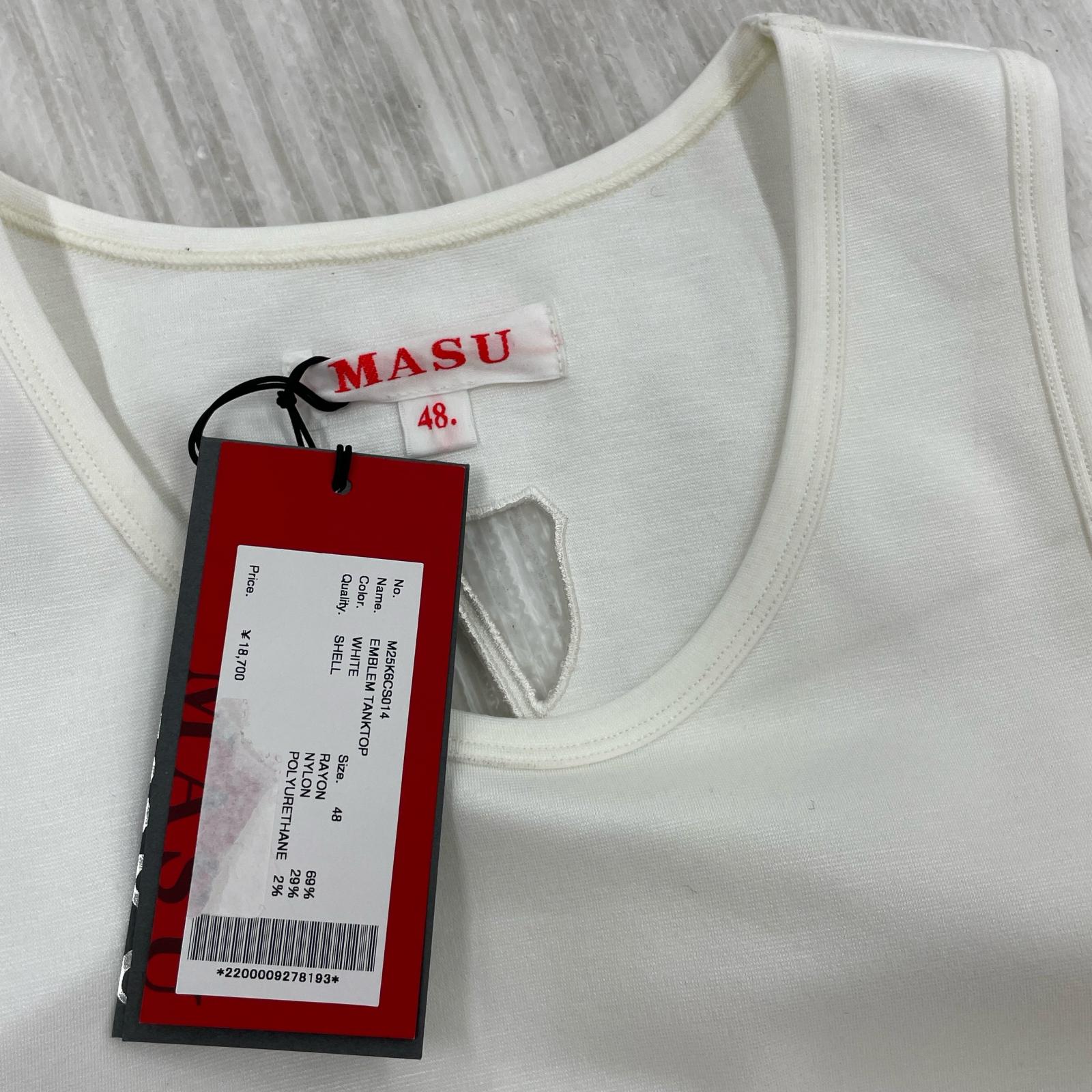 タンクトップ MASU EMBLEM TANKTOP エンブレムタンクトップ 48 ホワイト 48 ホワイト