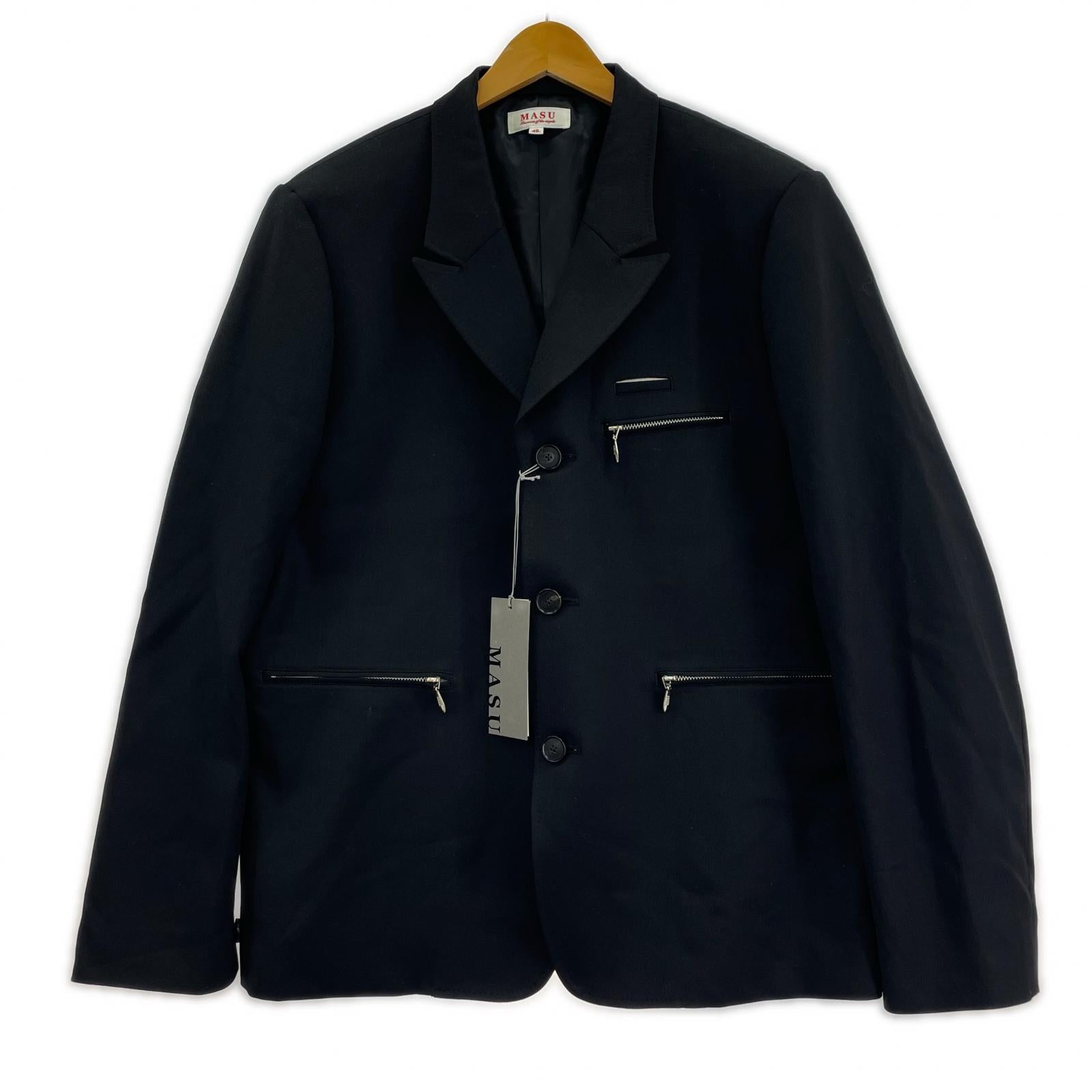 ジャケット MASU ORIGIN TAILORED JACKET オリジンテーラードジャケット 48 ブラック 48 ブラック