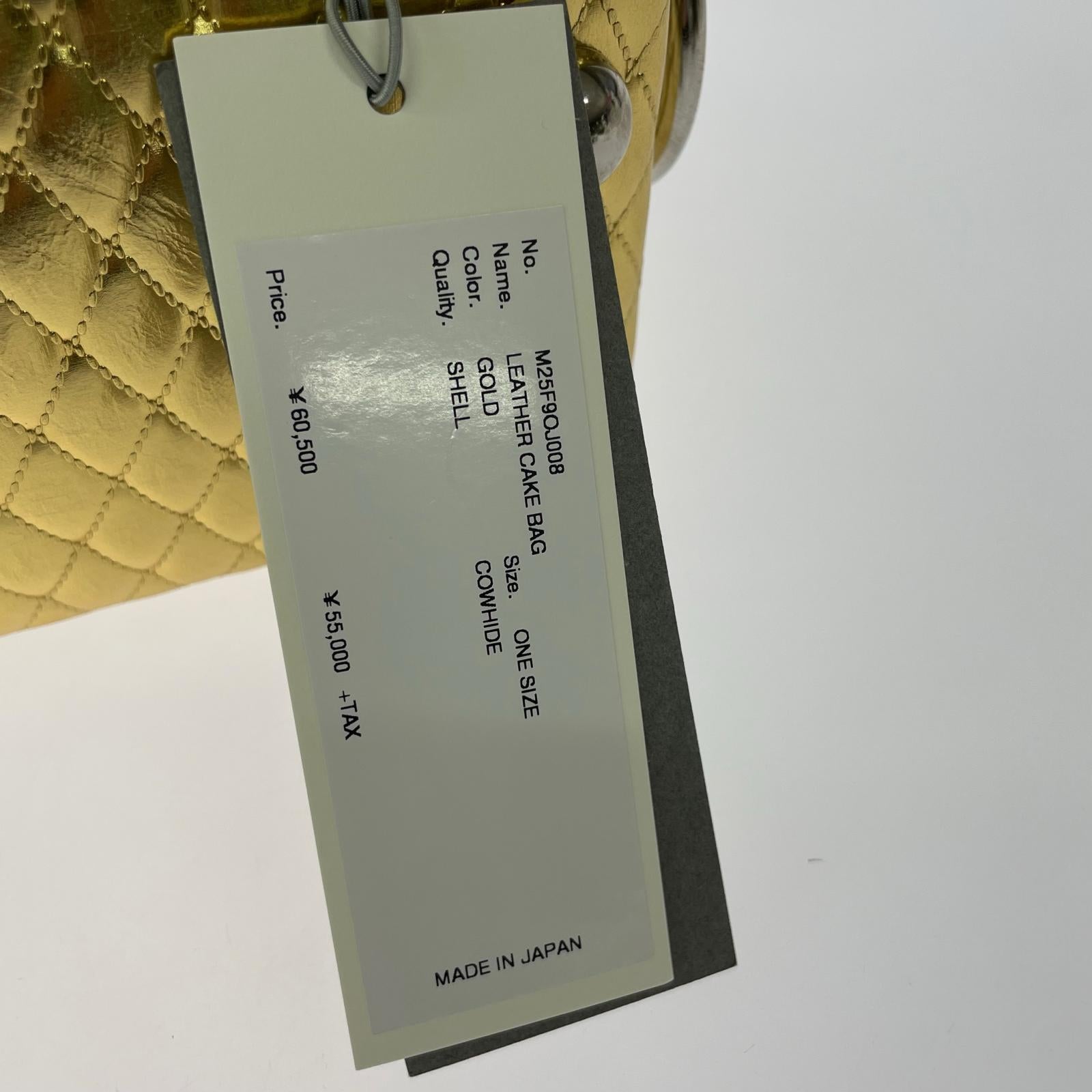 その他バッグ LEATHER CAKE BAG GOLD ゴールド
