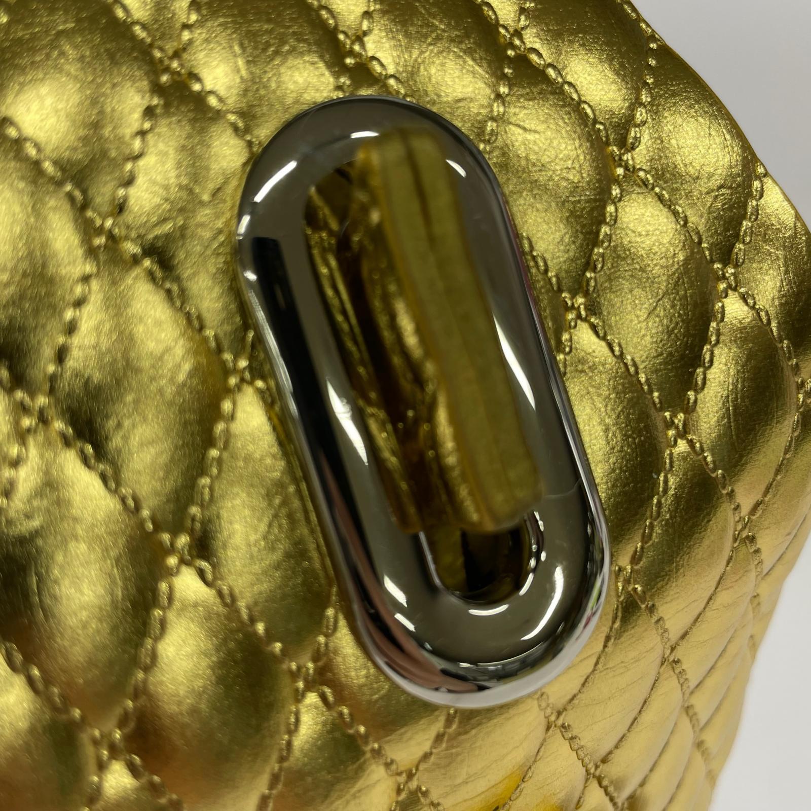 その他バッグ LEATHER CAKE BAG GOLD ゴールド