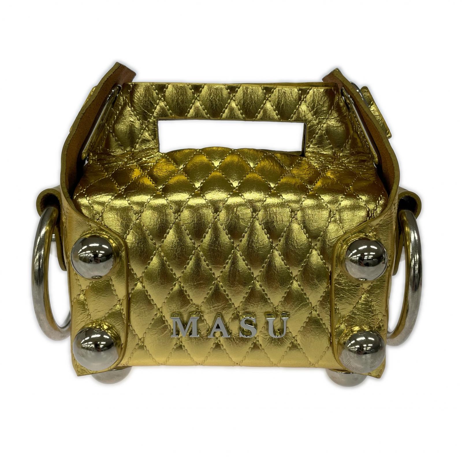 その他バッグ LEATHER CAKE BAG PETIT GOLD ゴールド