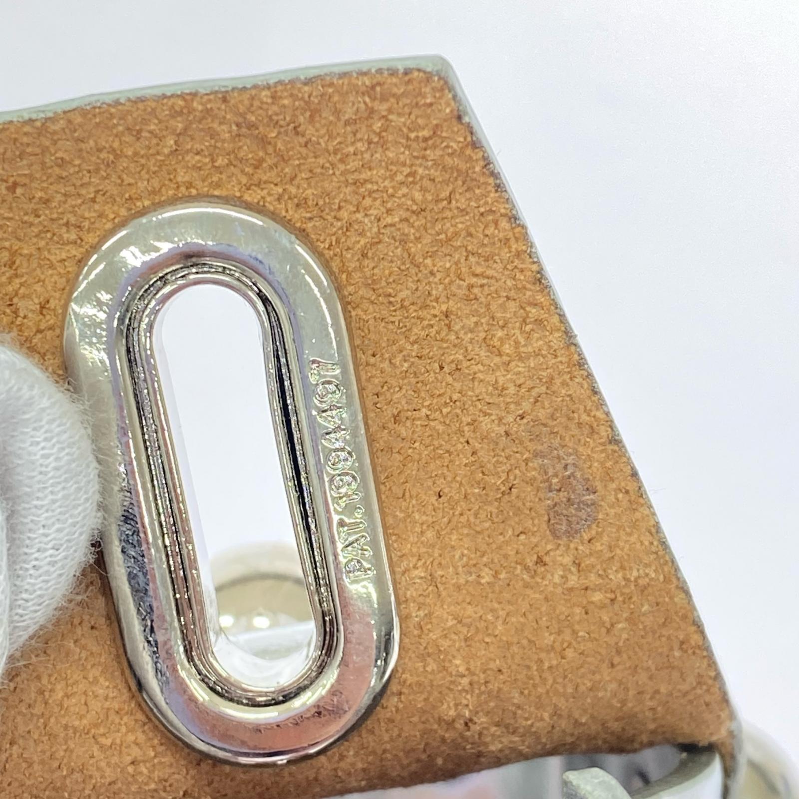 その他バッグ LEATHER CAKE BAG PETIT SILVER シルバー