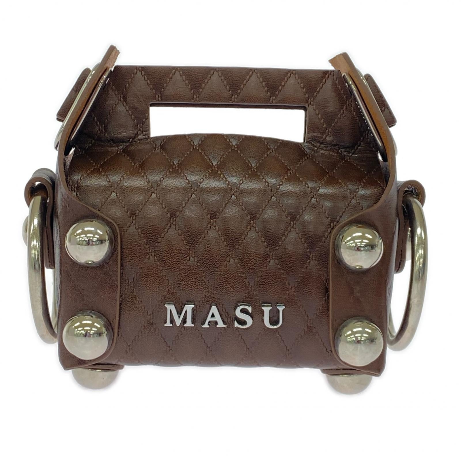 その他バッグ LEATHER CAKE BAG PETIT BROWN ブラウン