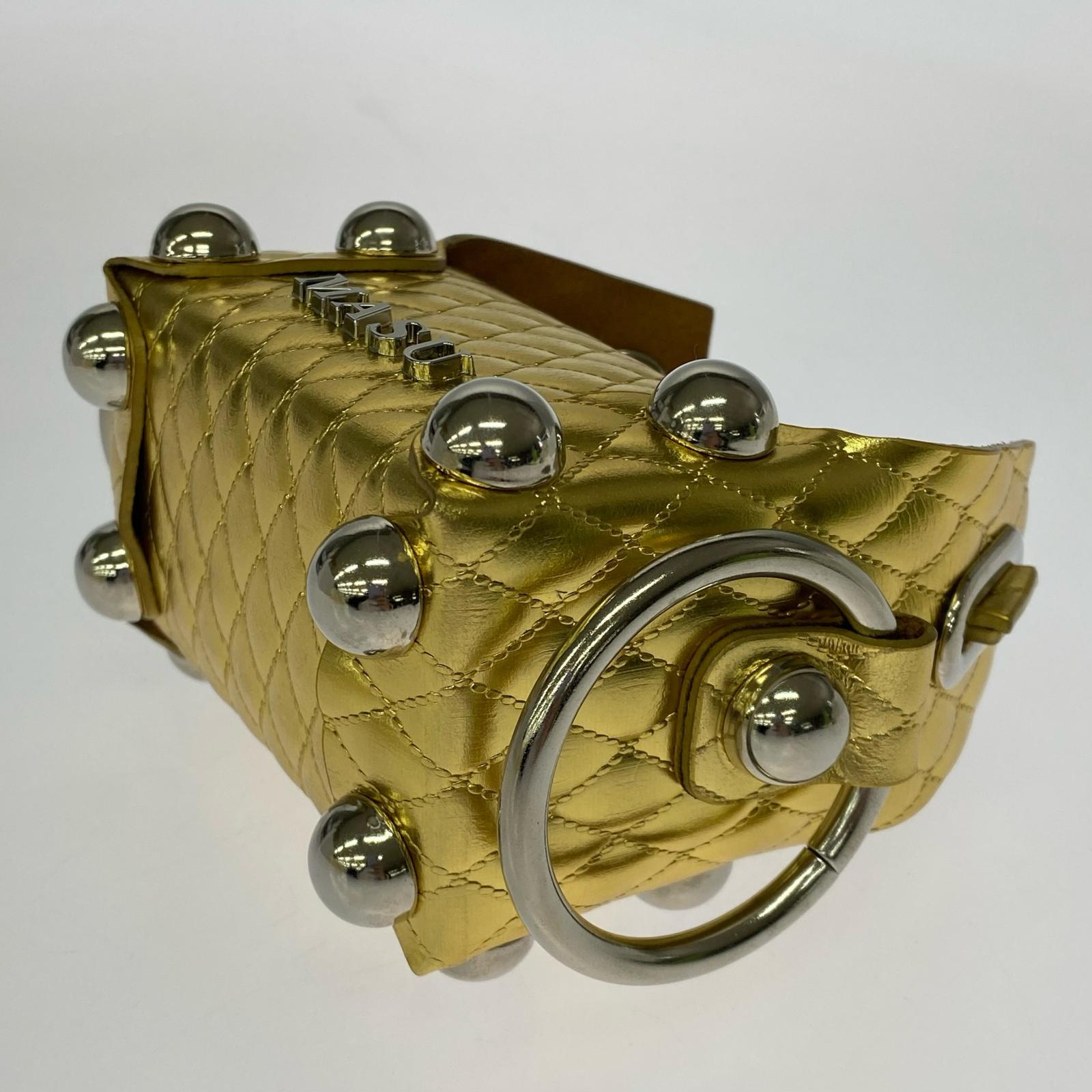 その他バッグ LEATHER CAKE BAG PETTI GOLD