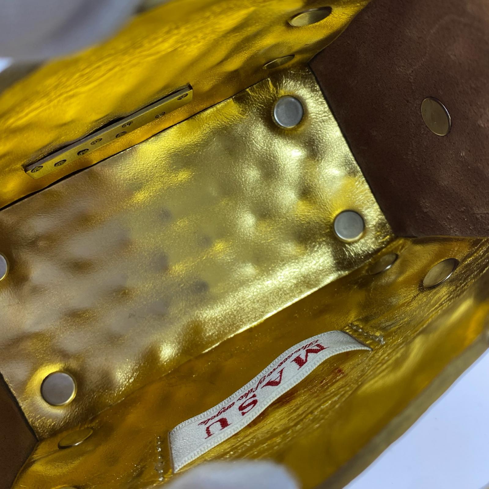 その他バッグ LEATHER CAKE BAG PETTI GOLD