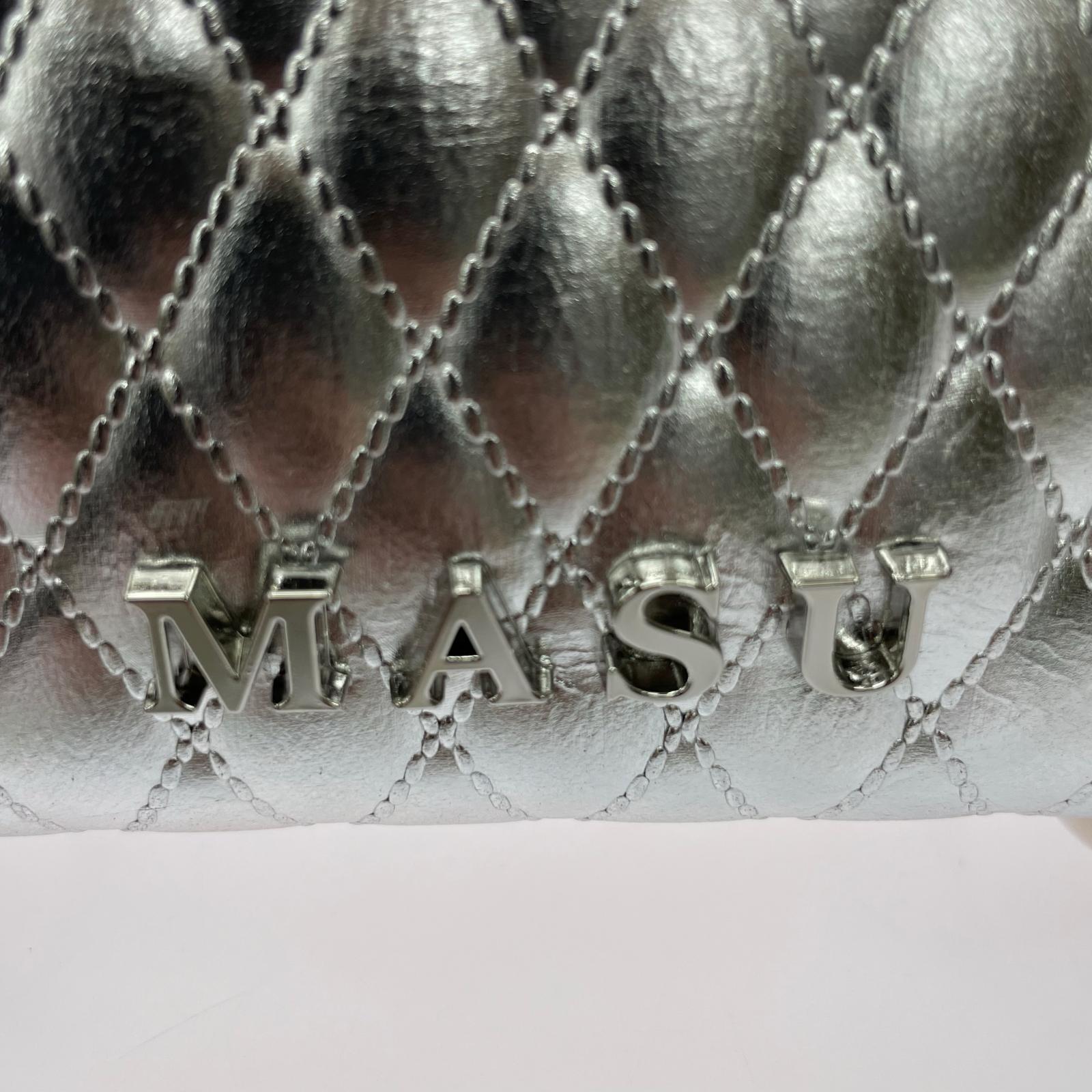 その他バッグ LEATHER CAKE BAG PETIT SILVER シルバー