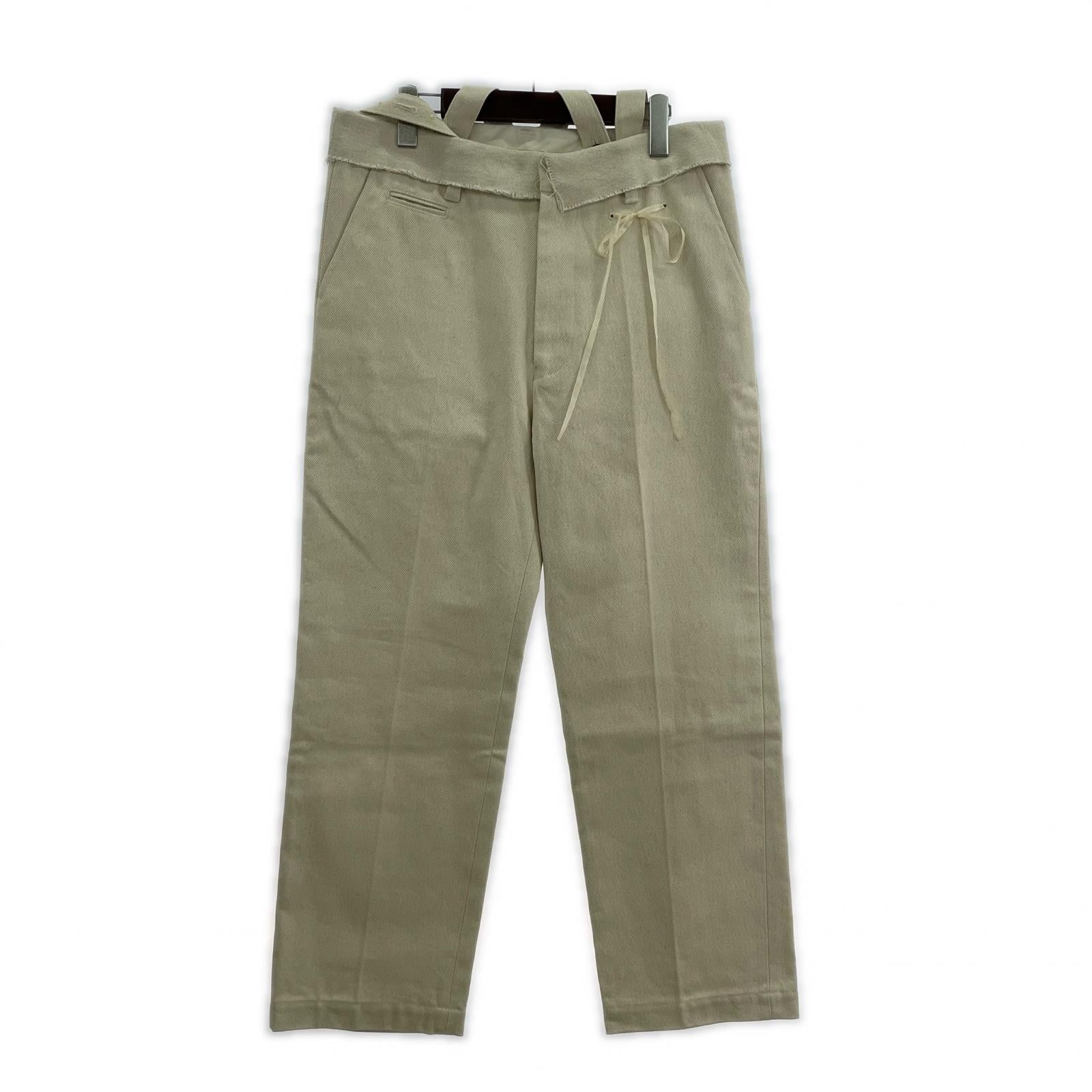 パンツ ×NGAP/SUSPENDER SLACKS DENIM/S/アイボリー/MID22AW-PT01A S ホワイト