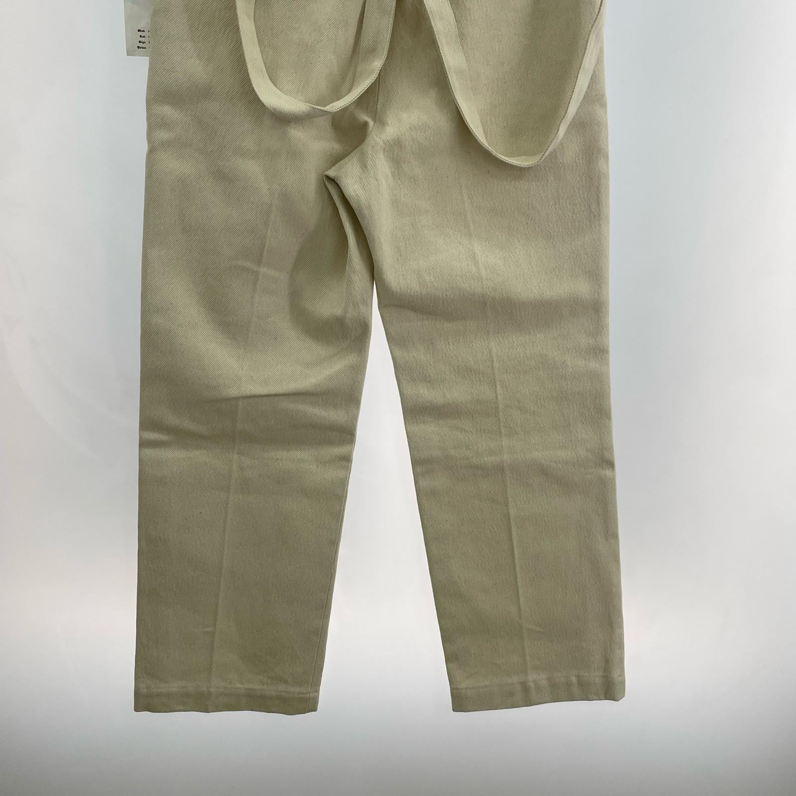 パンツ ×NGAP/SUSPENDER SLACKS DENIM/S/アイボリー/MID22AW-PT01A S ホワイト