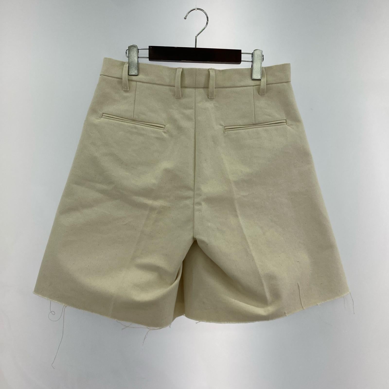 ショートパンツ ジップフライ カットオフショーツ (M) ベージュ M ホワイト
