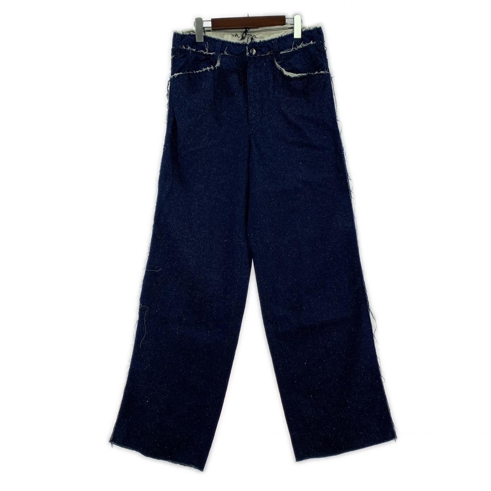 パンツ Midorikawa SILK DENIM PANTS MID25AW-PT03 (2) タグ付き 2 ネイビー