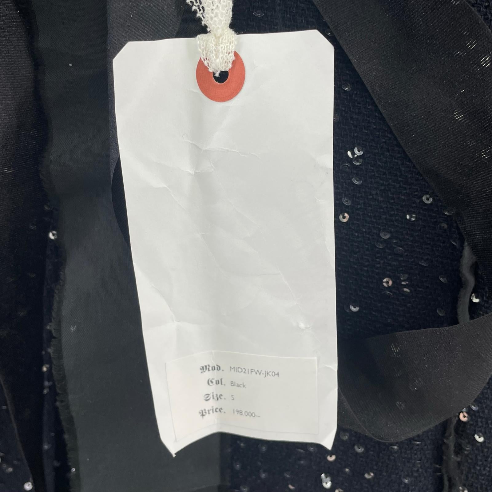 その他アウター 21AW Sequins Coat Black (S) S ブラック