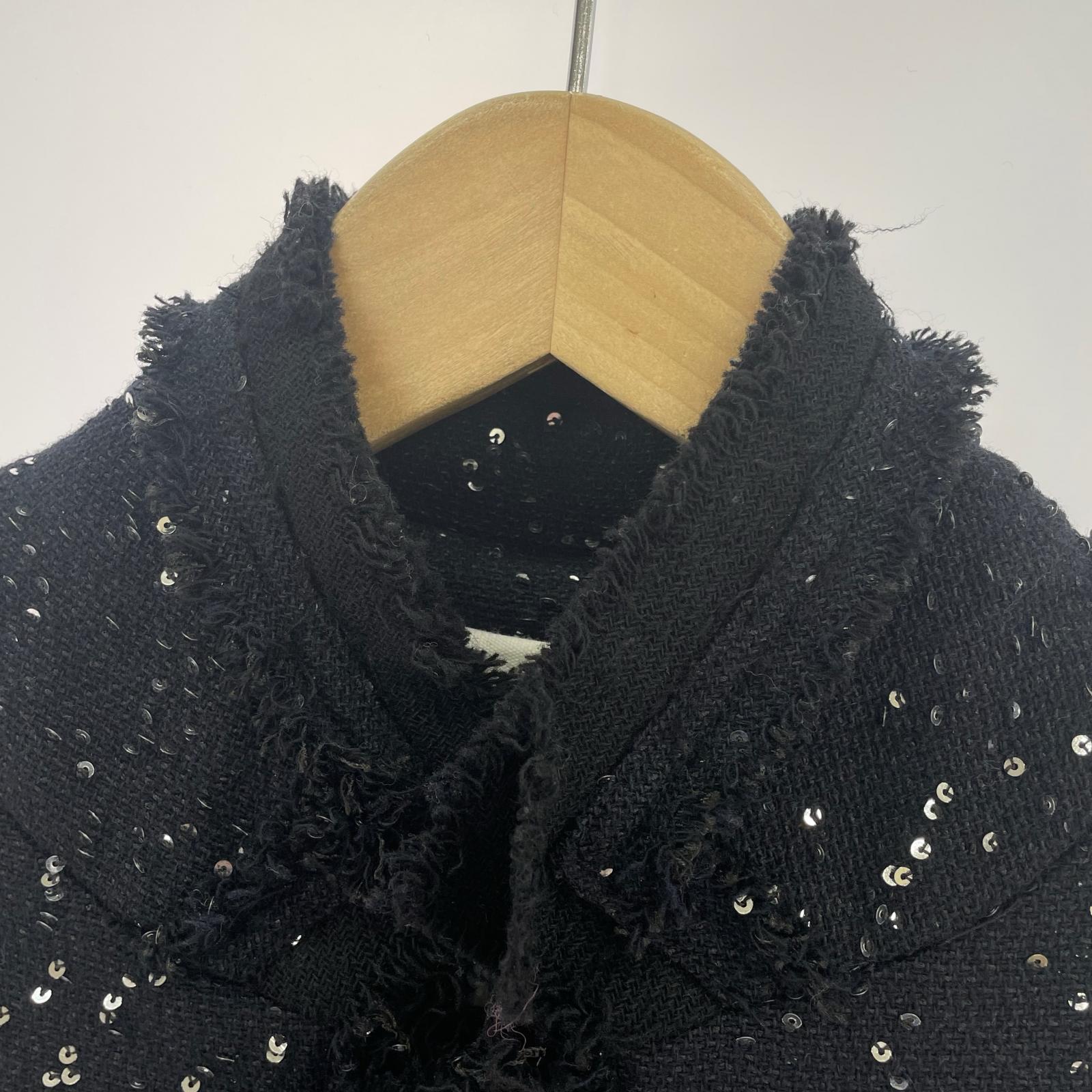 その他アウター 21AW Sequins Coat Black (S) S ブラック