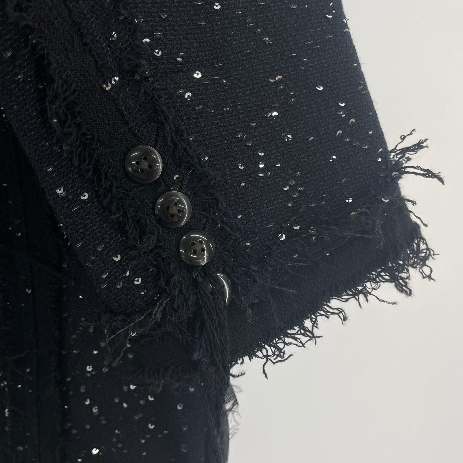 その他アウター 21AW Sequins Coat Black (S) S ブラック
