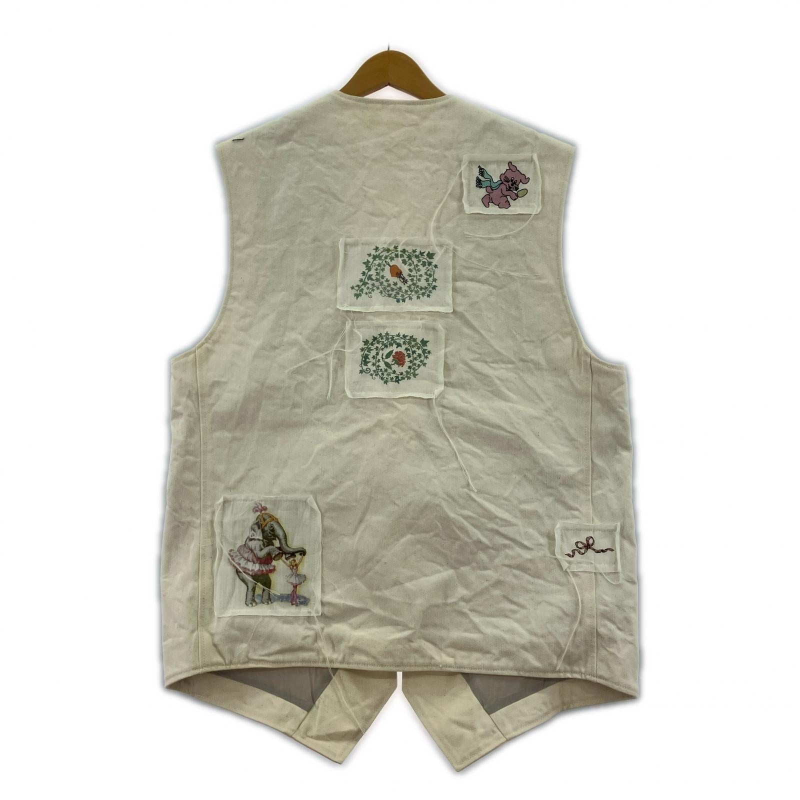 長袖シャツ 25SS DENIM VEST (F) ホワイト