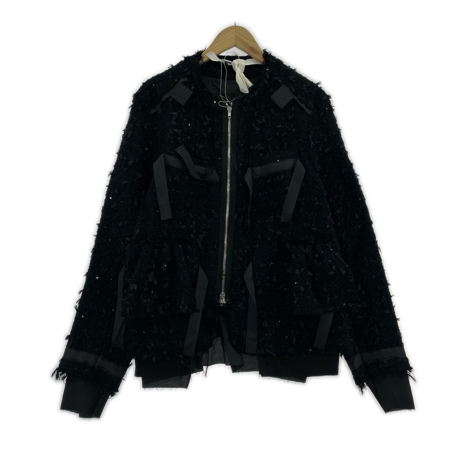 ジャケット 25AW FANCY TWEED JACKET (1) 1 ブラック