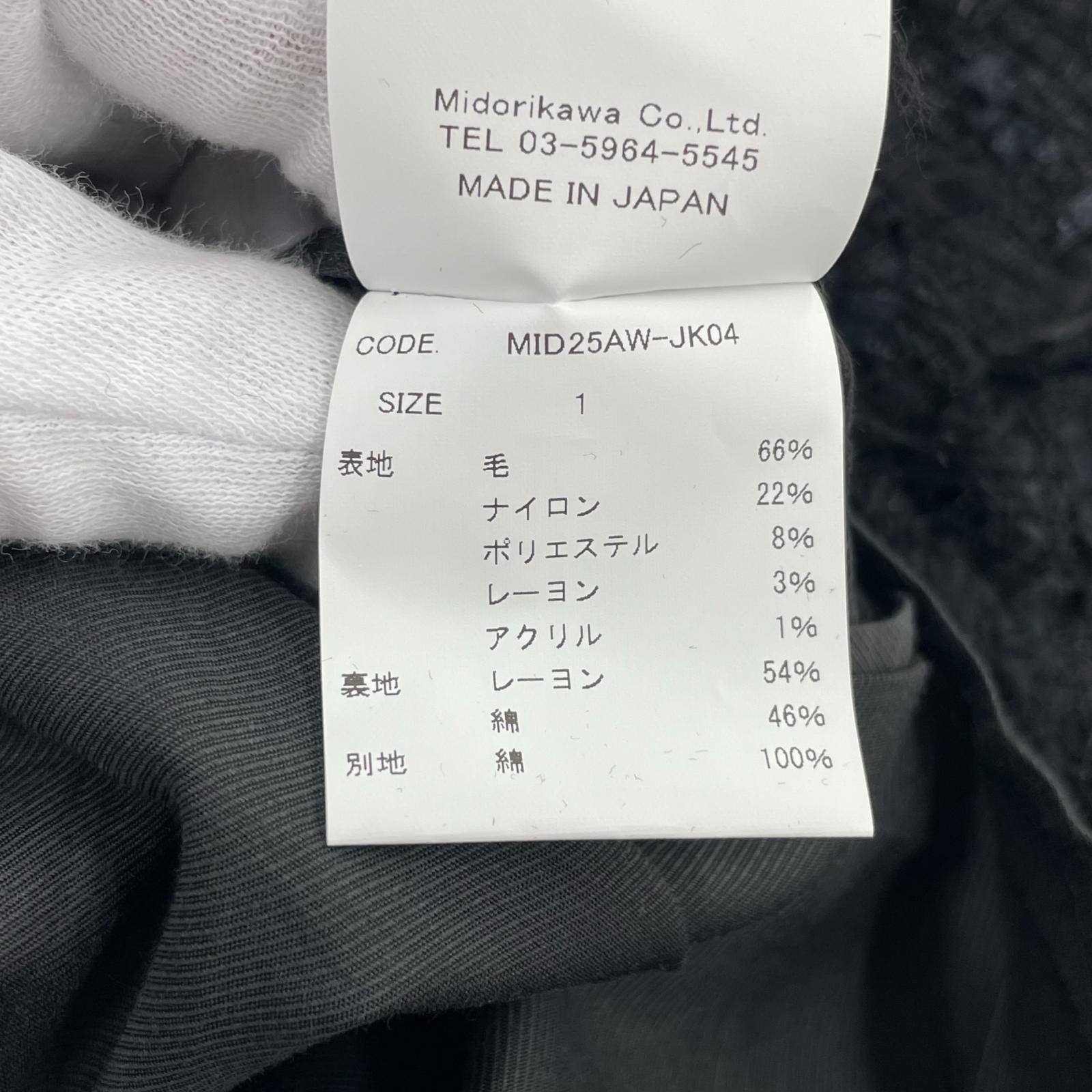 ジャケット 25AW FANCY TWEED JACKET (1) 1 ブラック