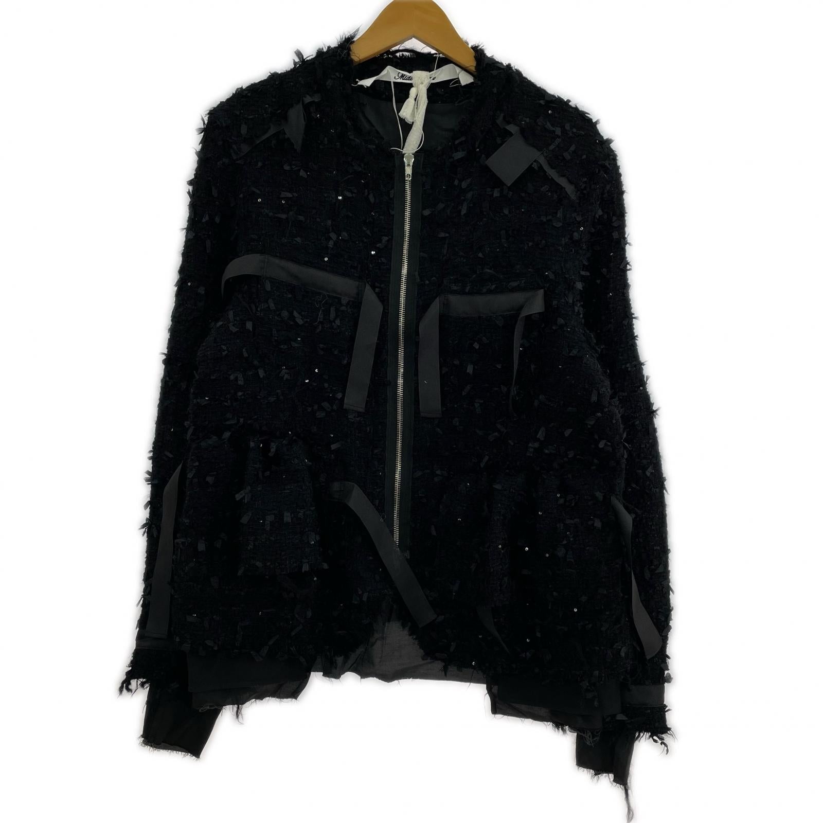 ジャケット FANCY TWEED JACKET/1/ブラック/MID25AW-jk04 1 ブラック