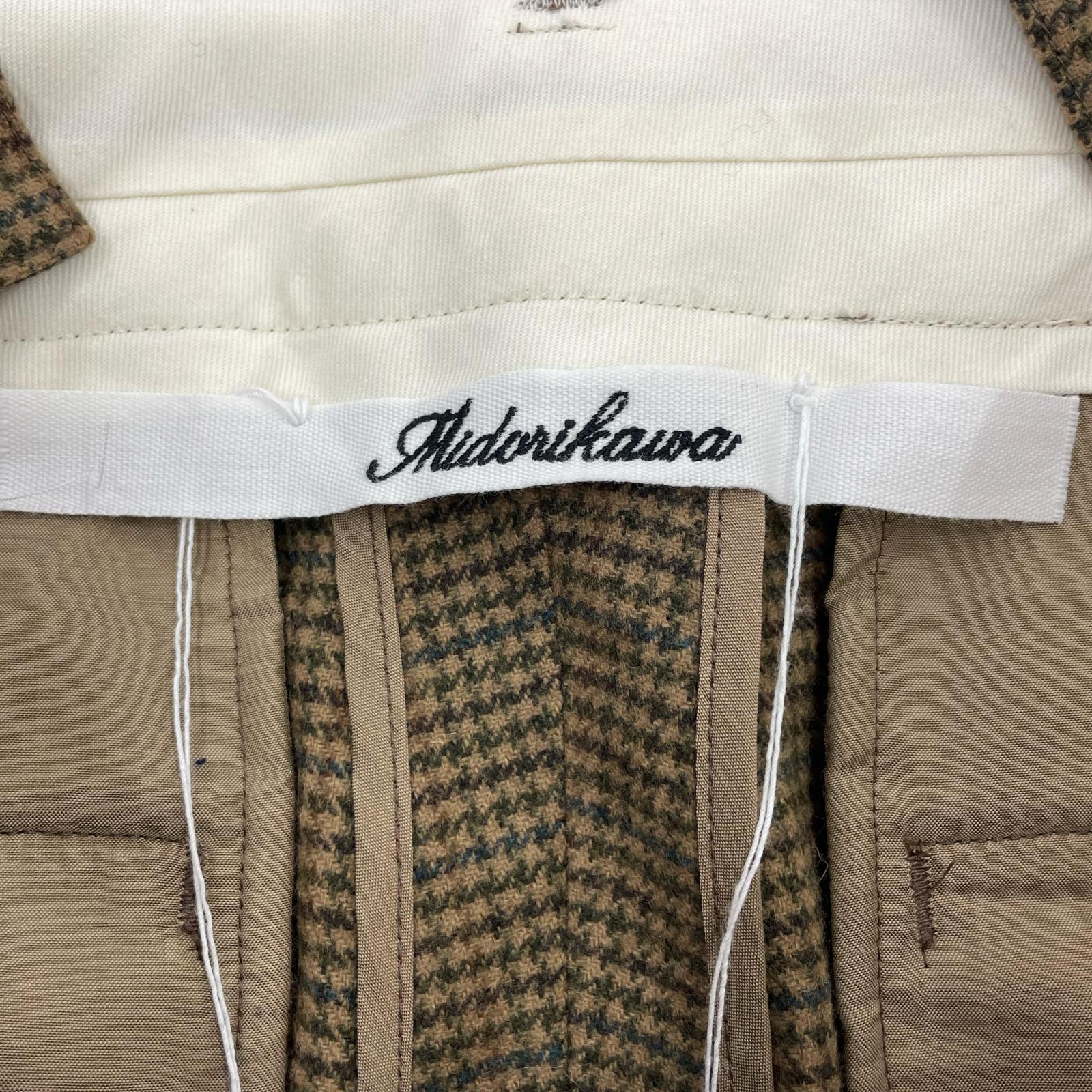 パンツ 23AW BROWN CHECK SUSPENDER PANTS (S) S ブラウン