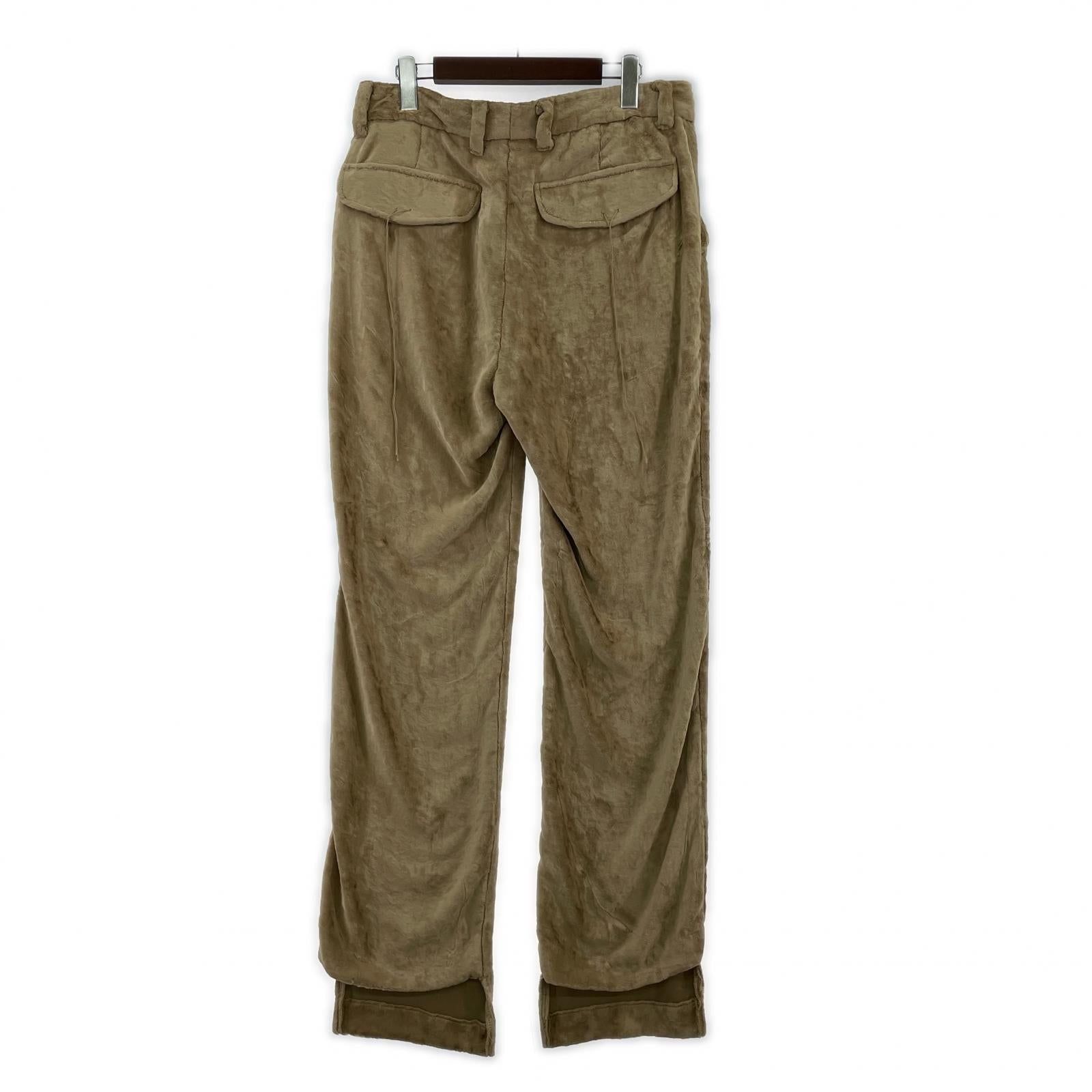 パンツ 22SS Velvet Trousers Camel (M) M ベージュ