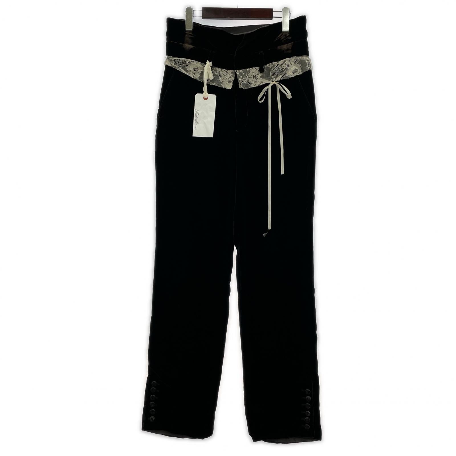 パンツ 24AW Lace Velour Pants (M) M ブラウン