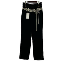 パンツ 24AW Lace Velour Pants (M) M ブラウン