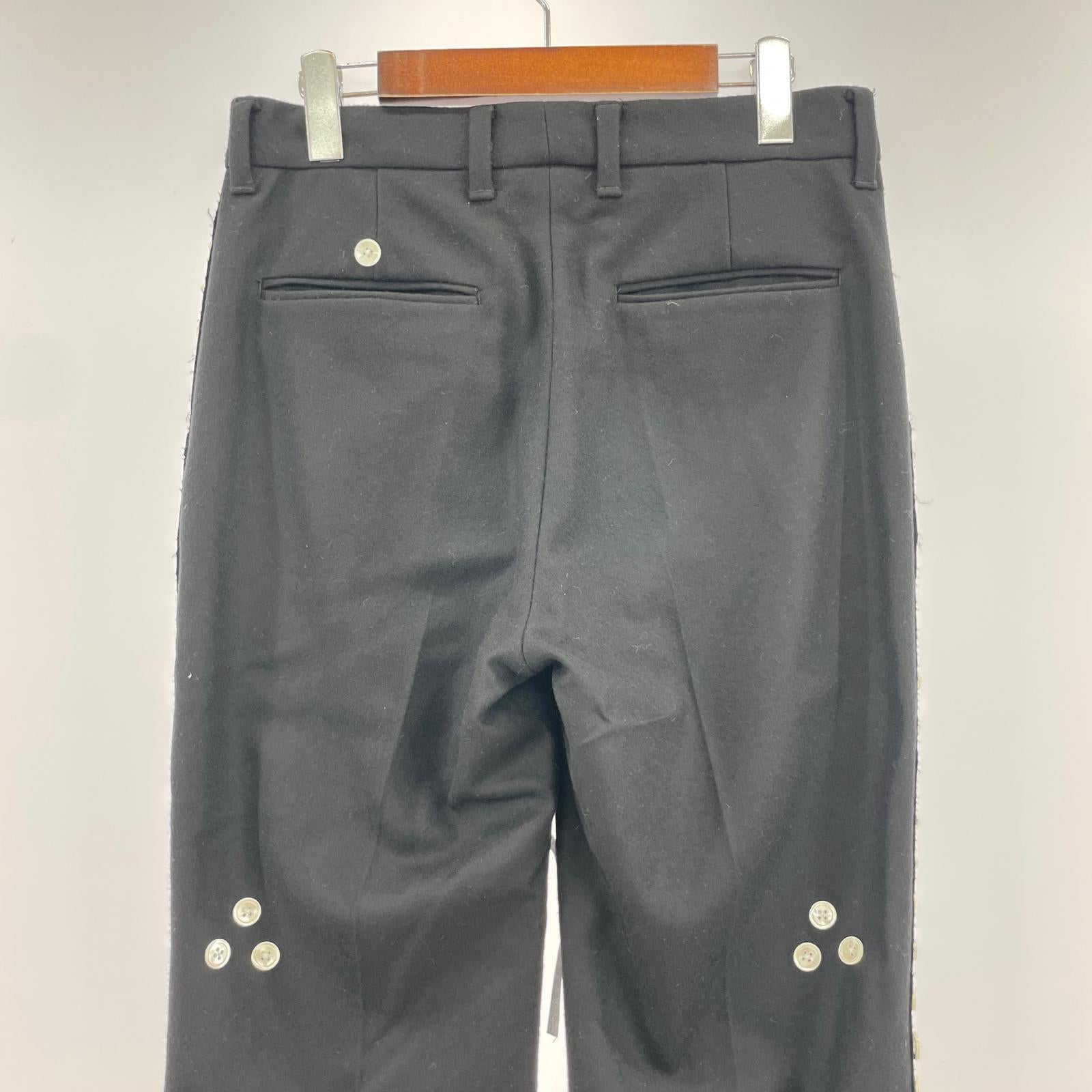 パンツ midorikawa ボタンスラックス S ブラック
