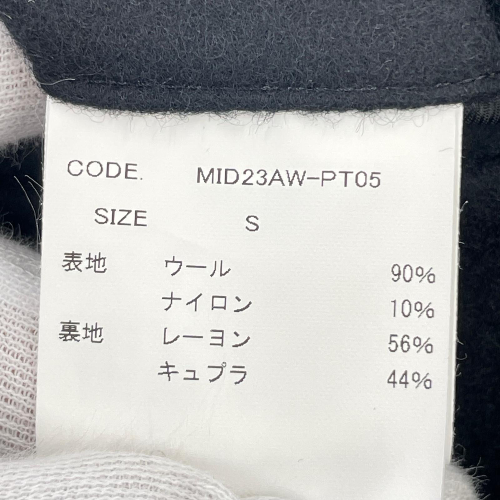 パンツ midorikawa ボタンスラックス S ブラック