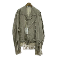 ライダースジャケット 23SS SAFILIN LINEN RIDERS JKT (L) L グレー