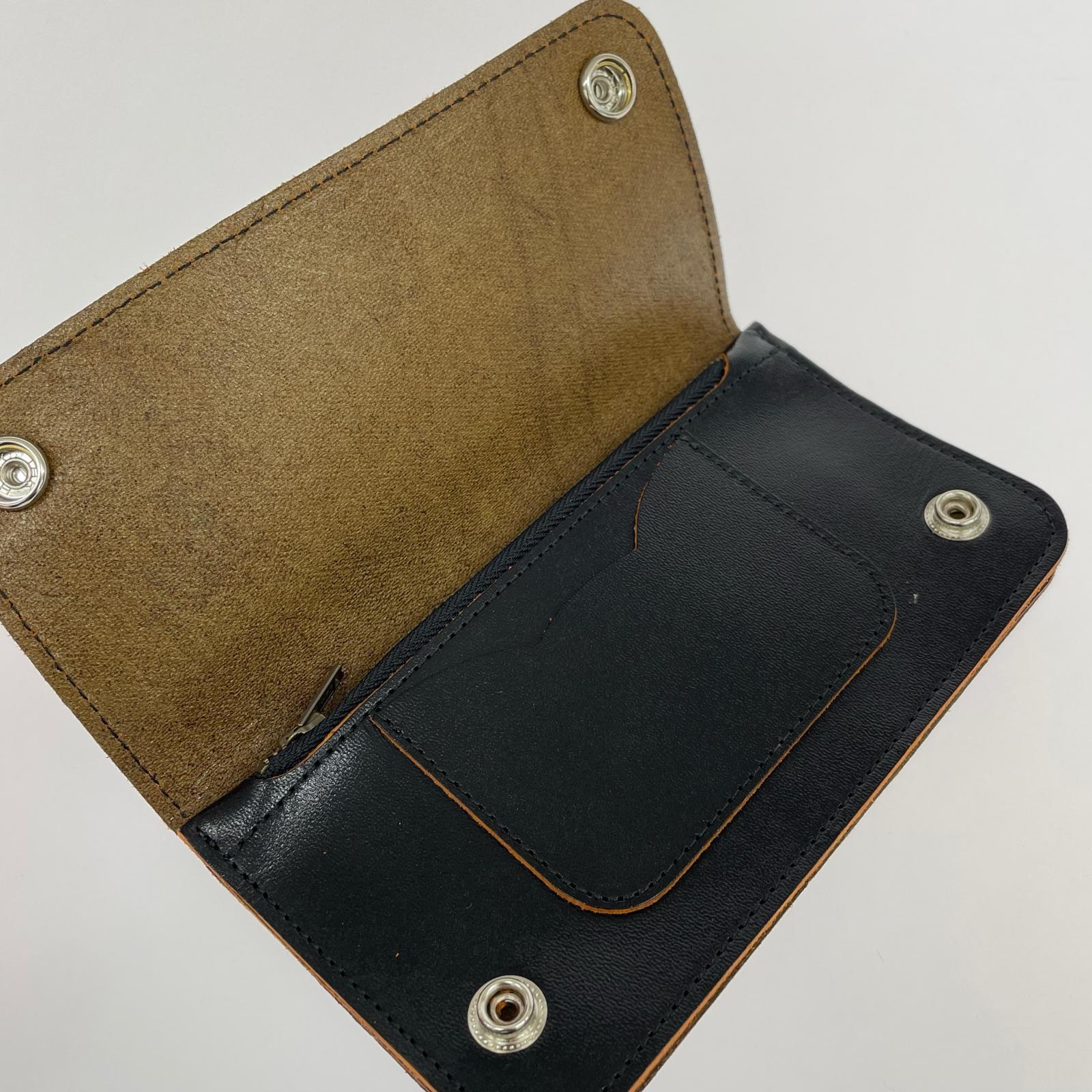 長財布 Midorikawa LEATHER WALLET MID24SS-A01 黒 ブラック