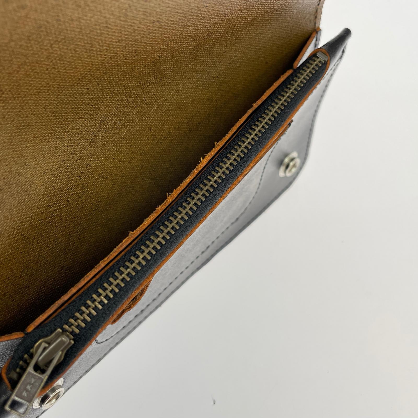 長財布 24SS Leather wallet 黒 ブラック