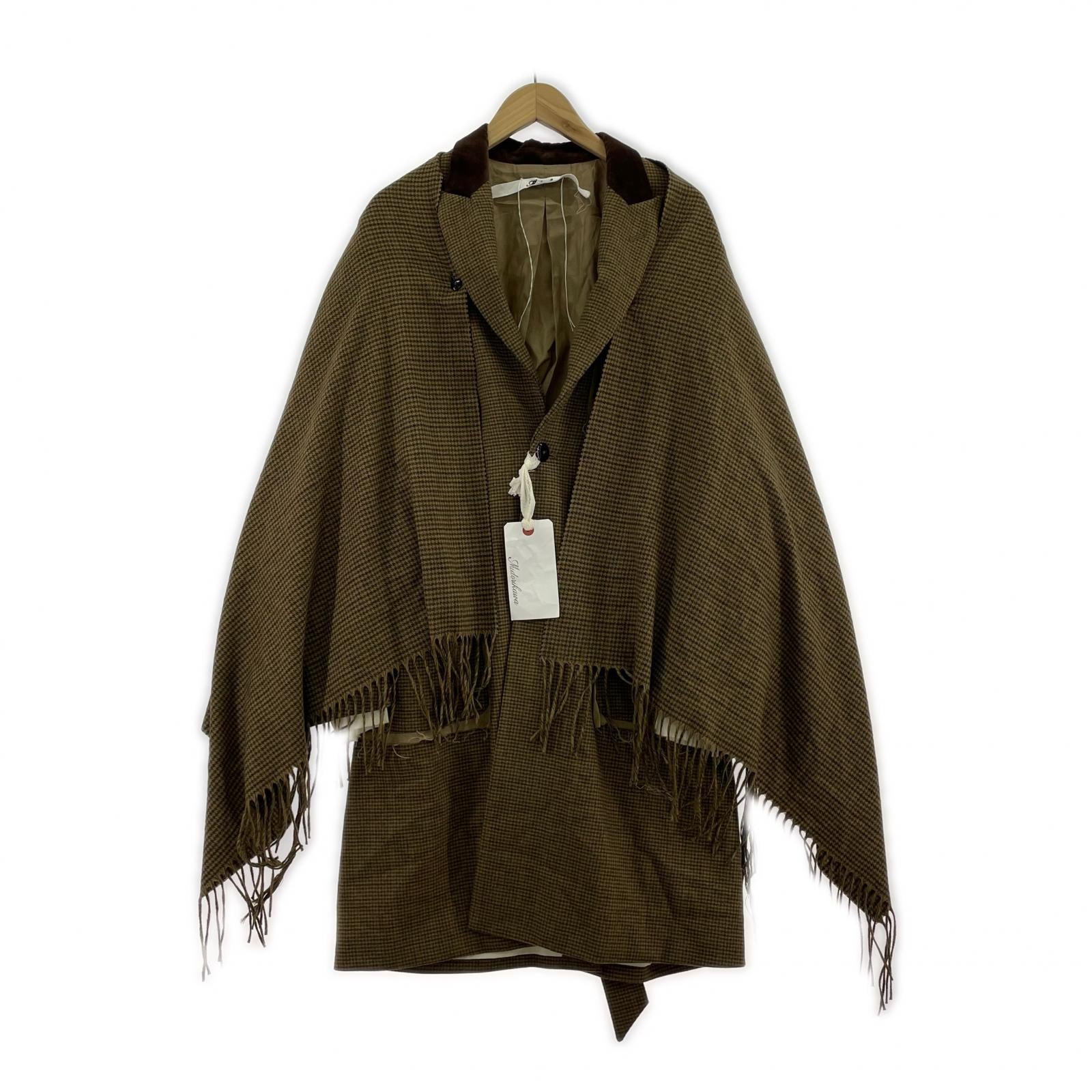 その他アウター 23AW BROWN CHECK DOCKING JACKET (S) S ブラウン