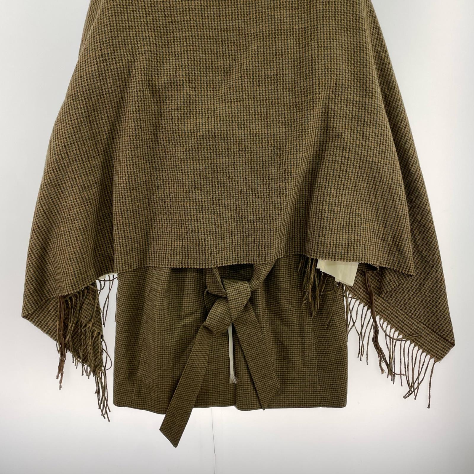 その他アウター 23AW BROWN CHECK DOCKING JACKET (S) S ブラウン