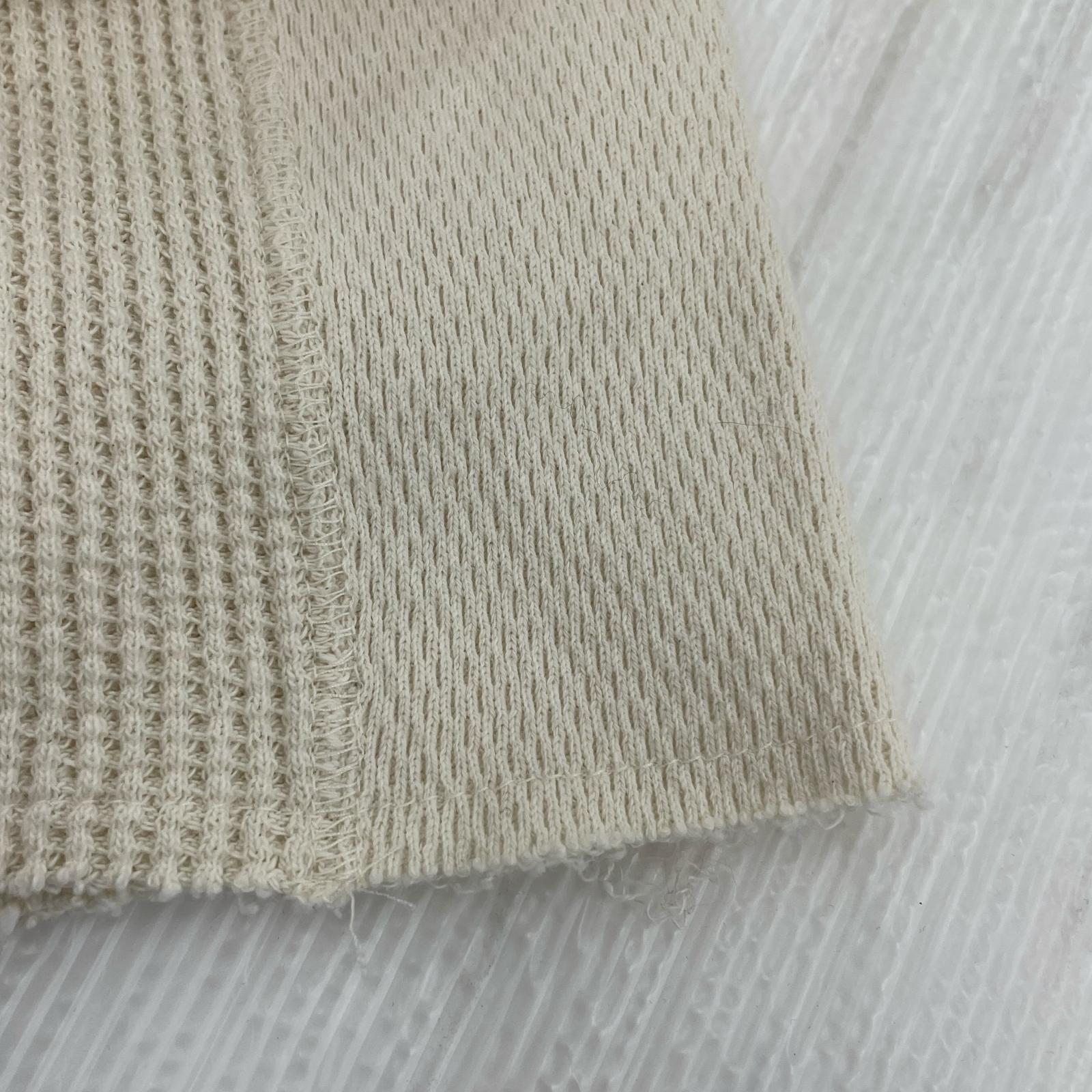 長袖Tシャツ WAFFLE SIDE RIB LOOSE SLEEVE TEE/3/アイボリー/NMCU-047 3