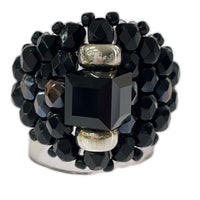 リング・指輪 needles Tie A Knot タイアノット Beads Ring ブラック