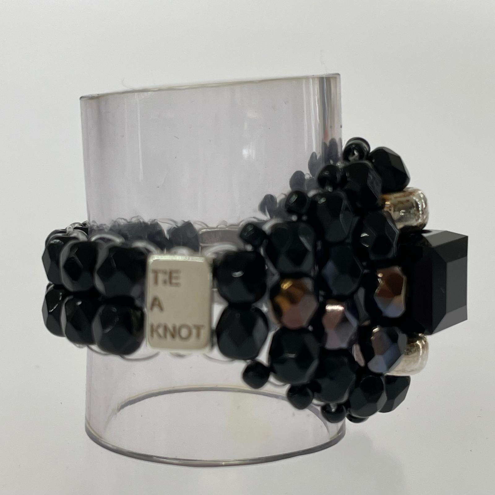 リング・指輪 needles Tie A Knot タイアノット Beads Ring ブラック