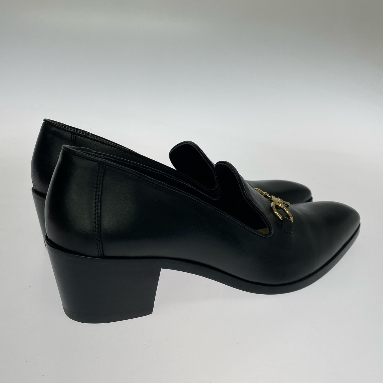 シューズ OPERA BIT VAMP BLACK CALF GOLD BIT (41)