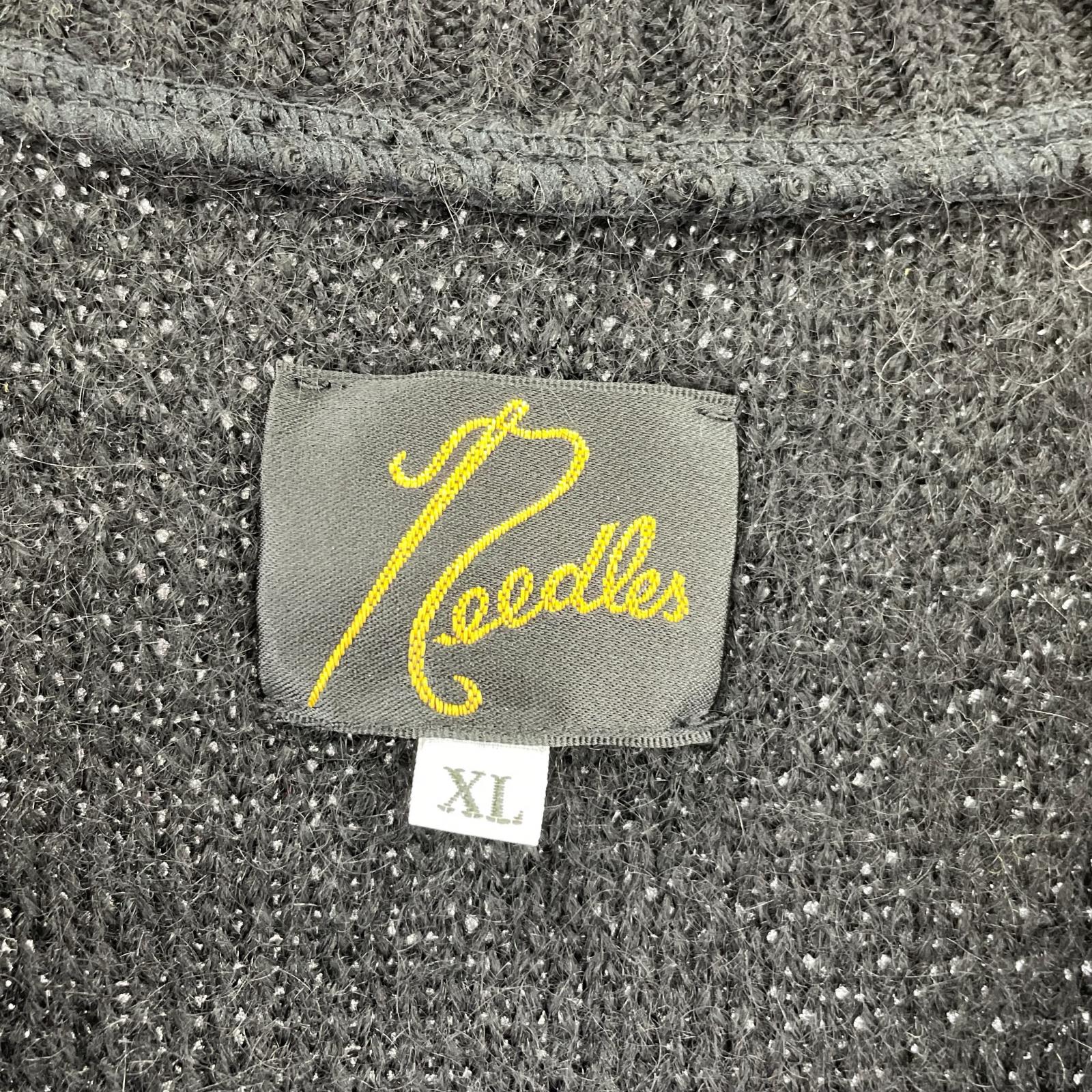 長袖シャツ MOHAIR KNIT VEST 黒 (XL) ブラック