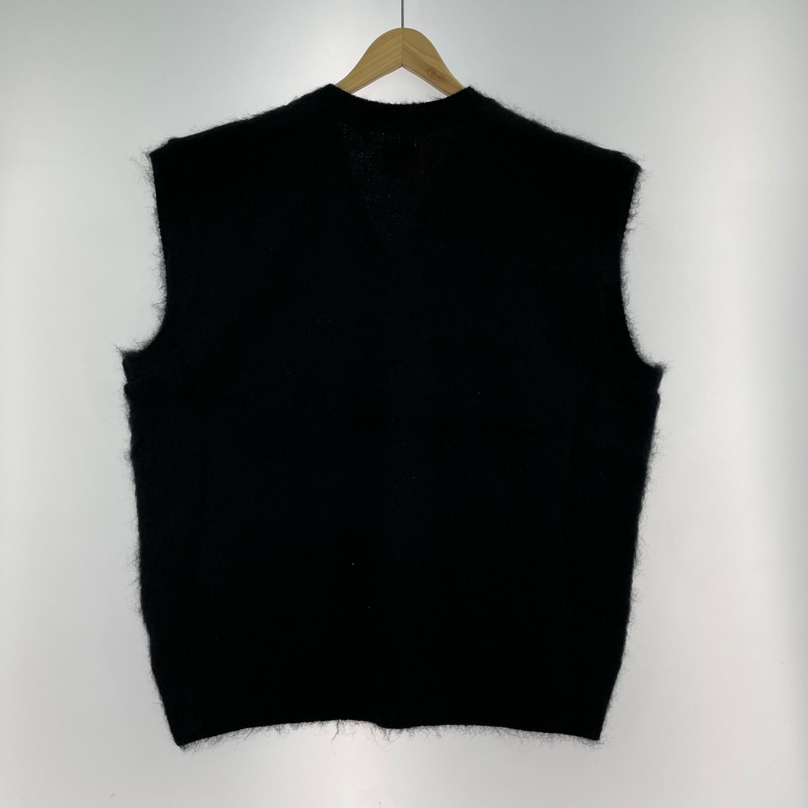 長袖シャツ MOHAIR KNIT VEST 黒 (XL) ブラック