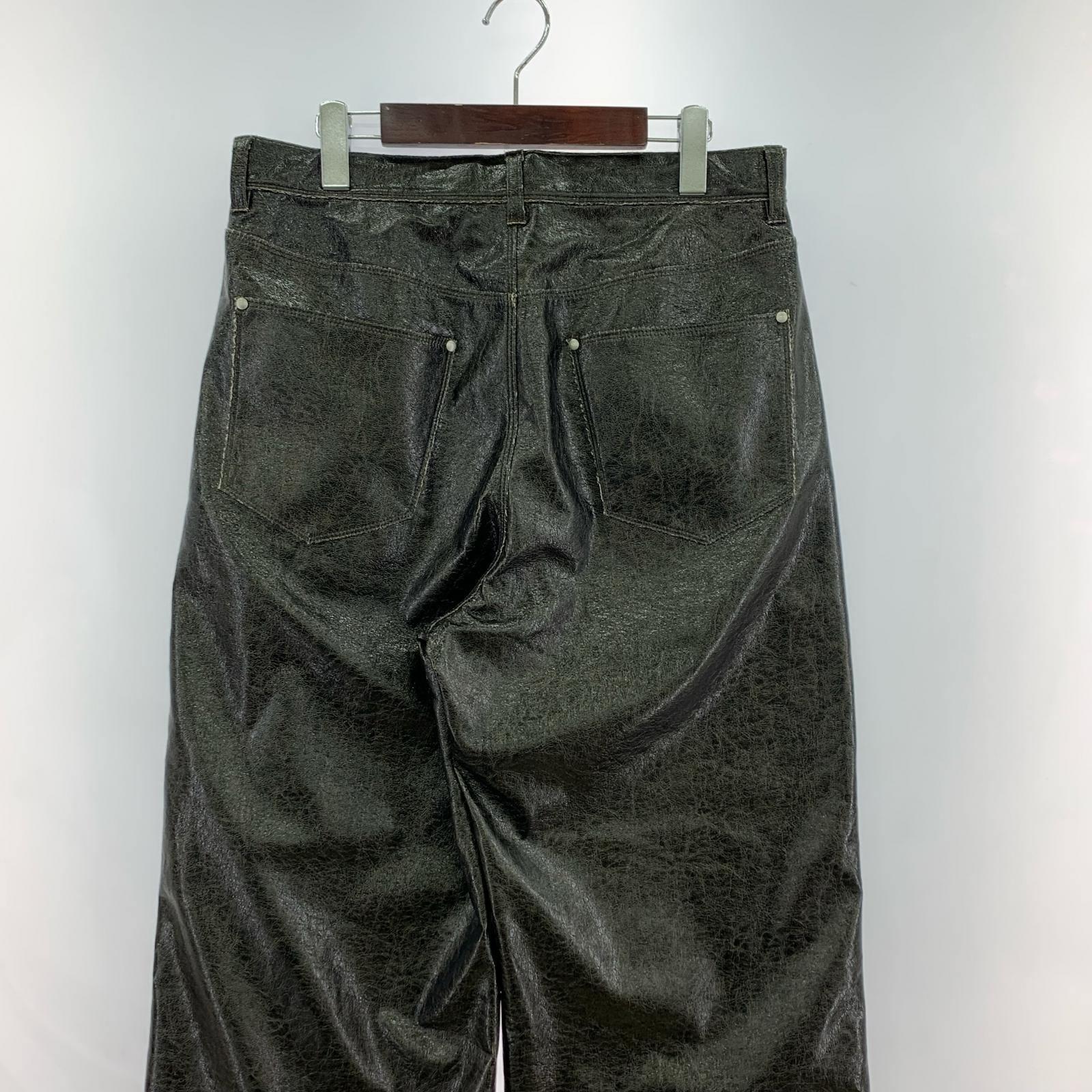 パンツ paratrait CRACK SKIN PANTS PT25A149 黒 (3) パラトレイト タグ付き 3 ブラック