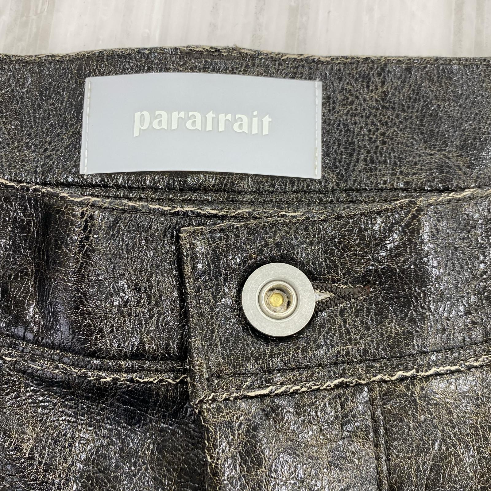 パンツ paratrait クラックスキンパンツ 2 ブラック
