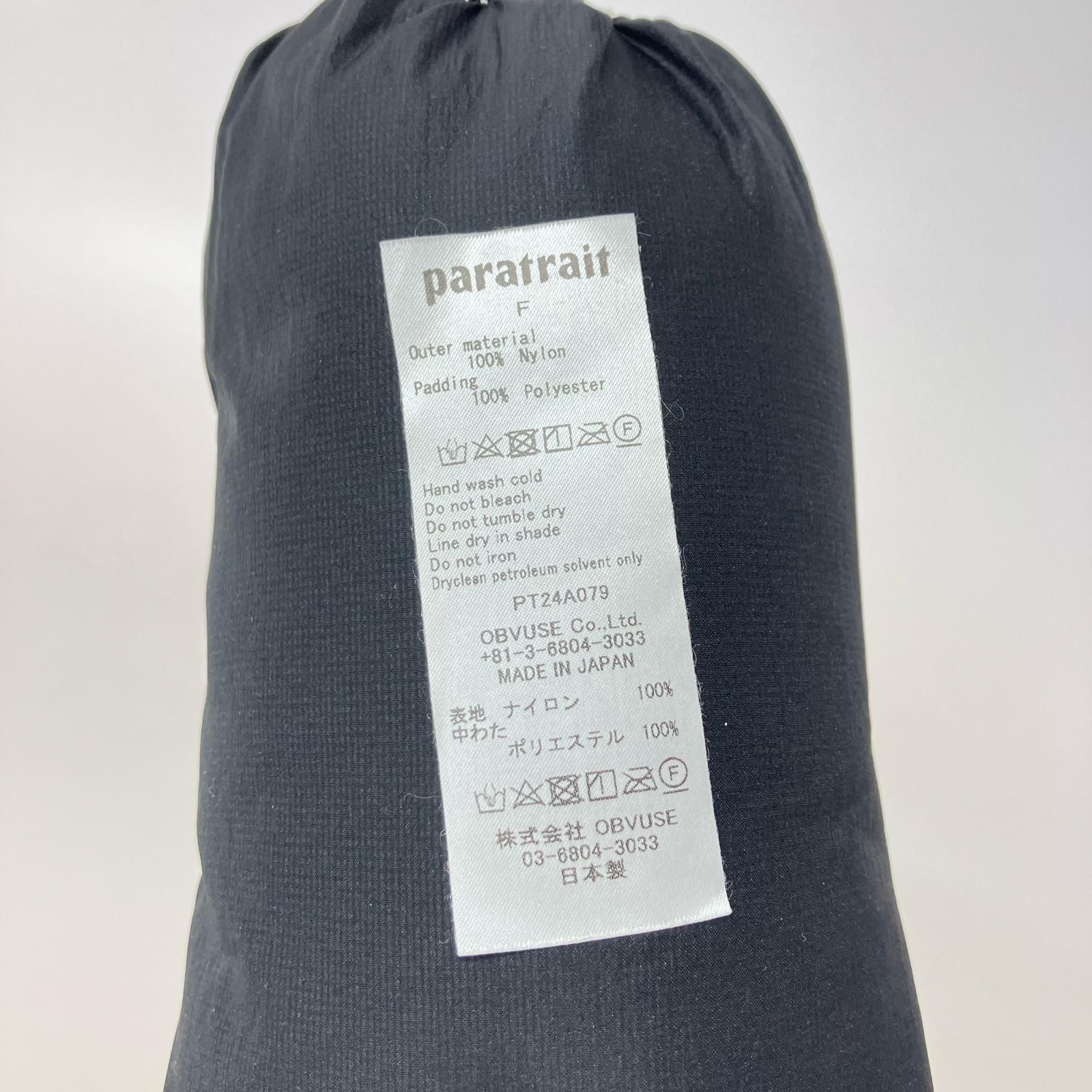 その他アクセサリー paratrait ダウンマフラー フリー ブラック