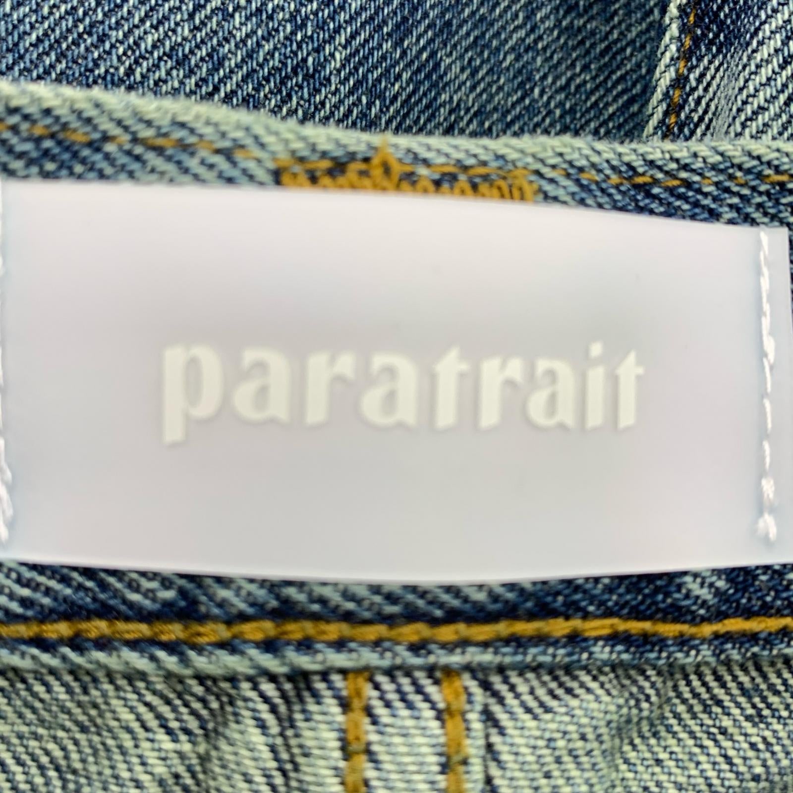 パンツ paratrait ワイドデニムパンツ 4 ブルー