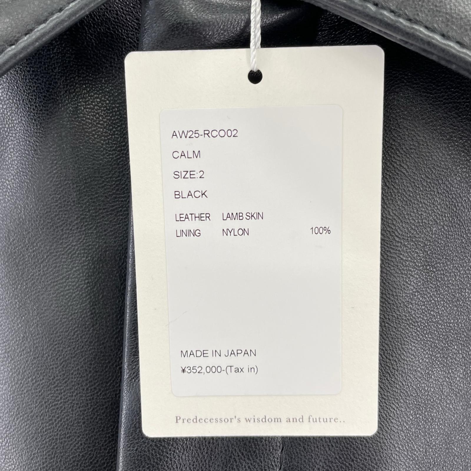 レザージャケット CALM ENTREFINO LAMB SKIN LEATHER JACKET (2) 2 ブラック