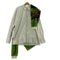 ジャケット 25AW SWEATING HORSE ドッキング 馬 白緑 (2) 2