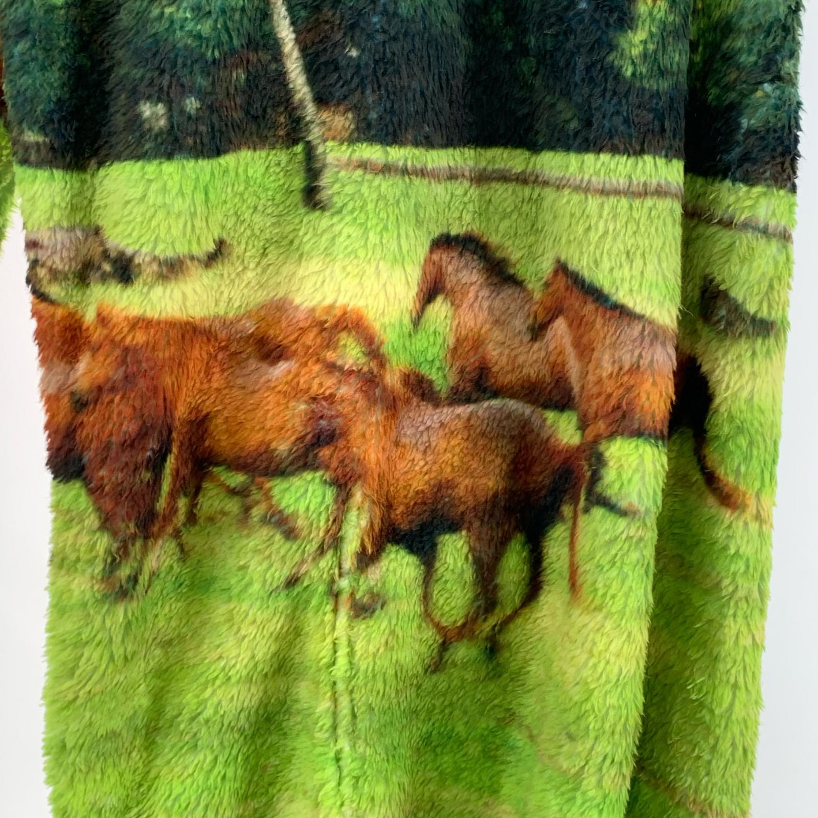 パンツ 25AW TORNADO HORSE フリース 起毛 馬 白緑 (3) 3