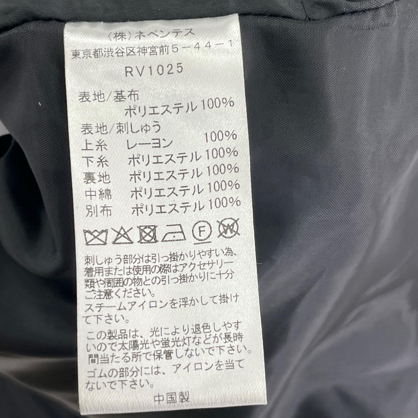 ジャケット PADDED COAT ORIGINAL FLORAL PATTERN EMBROIDERY 1 ブラック 1 ブラック
