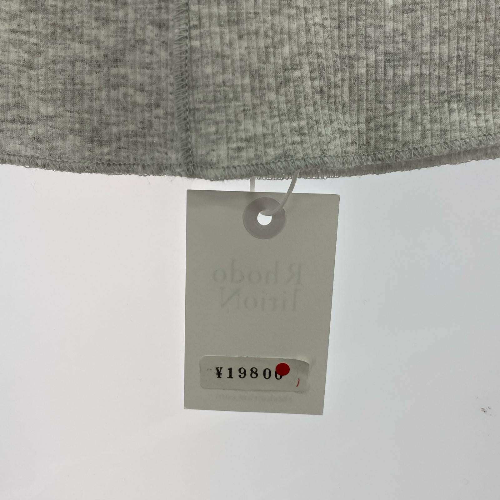 長袖Tシャツ Rhodolorion リブレースカフ プルオーバーTEE 1 グレー